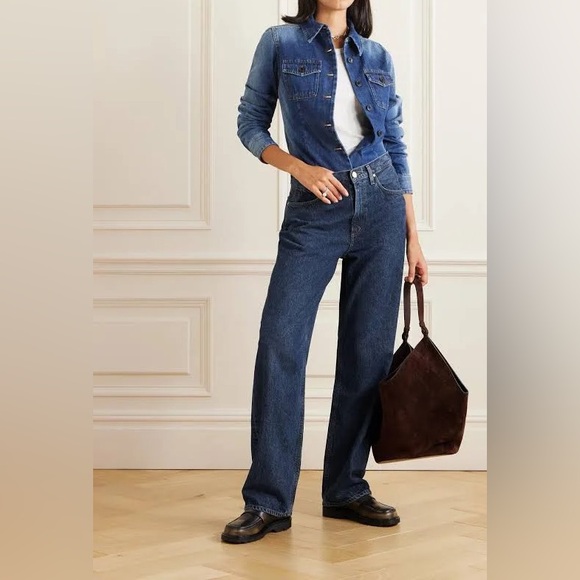 Goldsign Barrel Leg Boyfriend Jeans - Picture 1 of 7